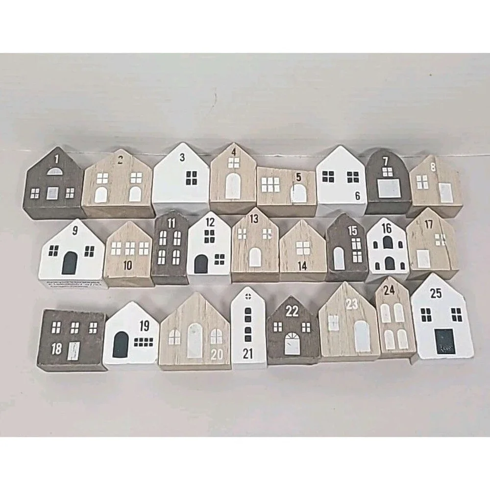 Target Bullseyes Playground Wooden Countdown Blocks House Advent Christmas 2021